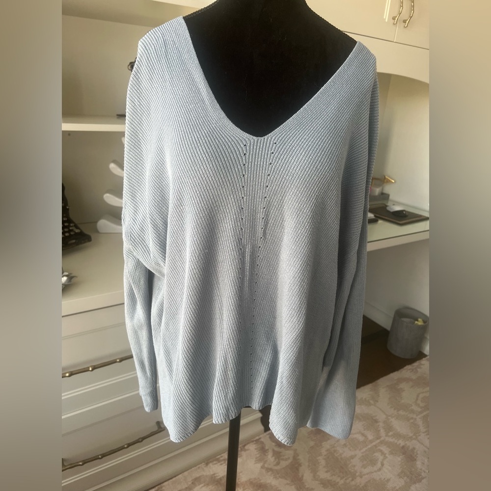 H&M Knit Blue Sweater Women’s size Large